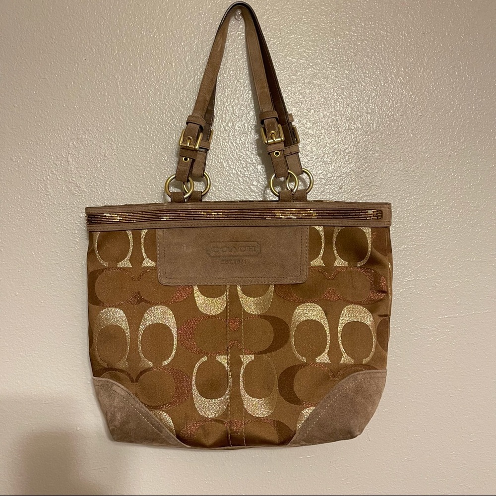 Coach Purse Brown Sequence